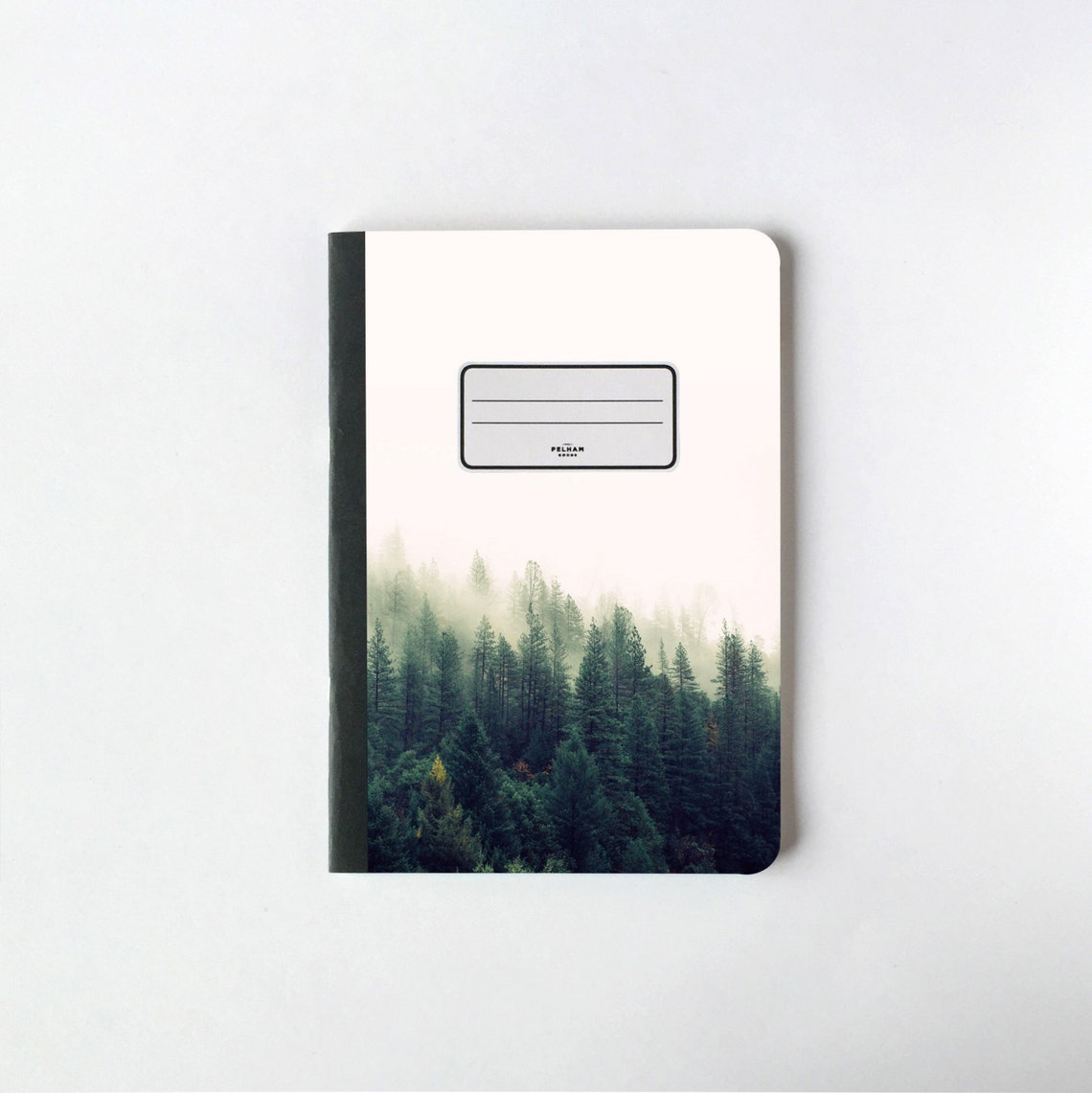 Green Pine Trees Notebook Journal Sketchbook Blank Pages Etsy