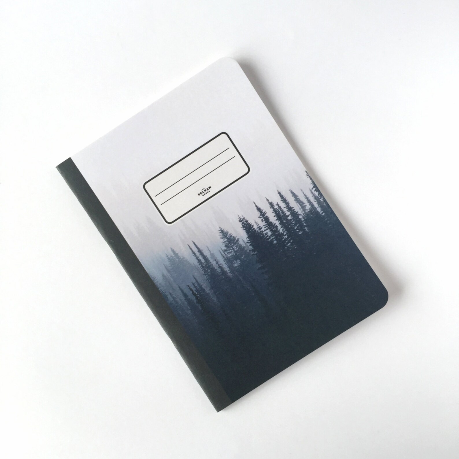 Pine Trees Notebook Journal Sketchbook Blank Pages Etsy