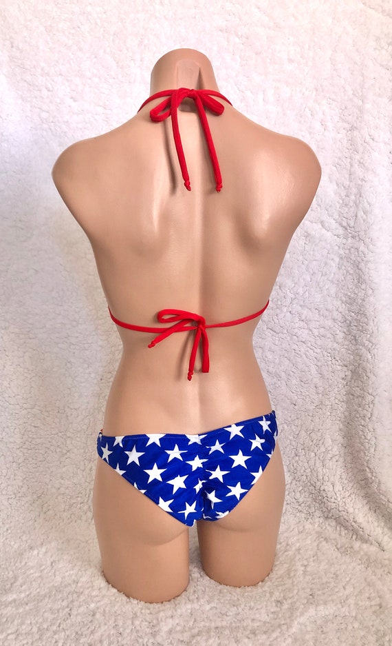 Patriotic Bikini Set. July 4th Bikini Memorial Day Bikinis 