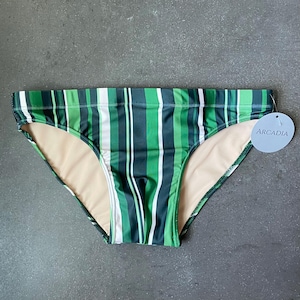 Green Stripe Swim Brief, Men&#39;s Swim Brief