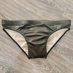 Men's Venom in Olive Swim Brief