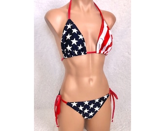 EGDE　STAR AND STRIPES ローライズビキニ星条旗　サイズL EGDE STAR AND STRIPES ローライズビキニ星条旗 サイズL 楽天