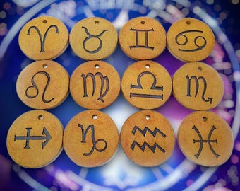 Zodiac Ornament, Horoscope Gift, Birthday Ornament, Sun Sign, Astrological Star Sign
