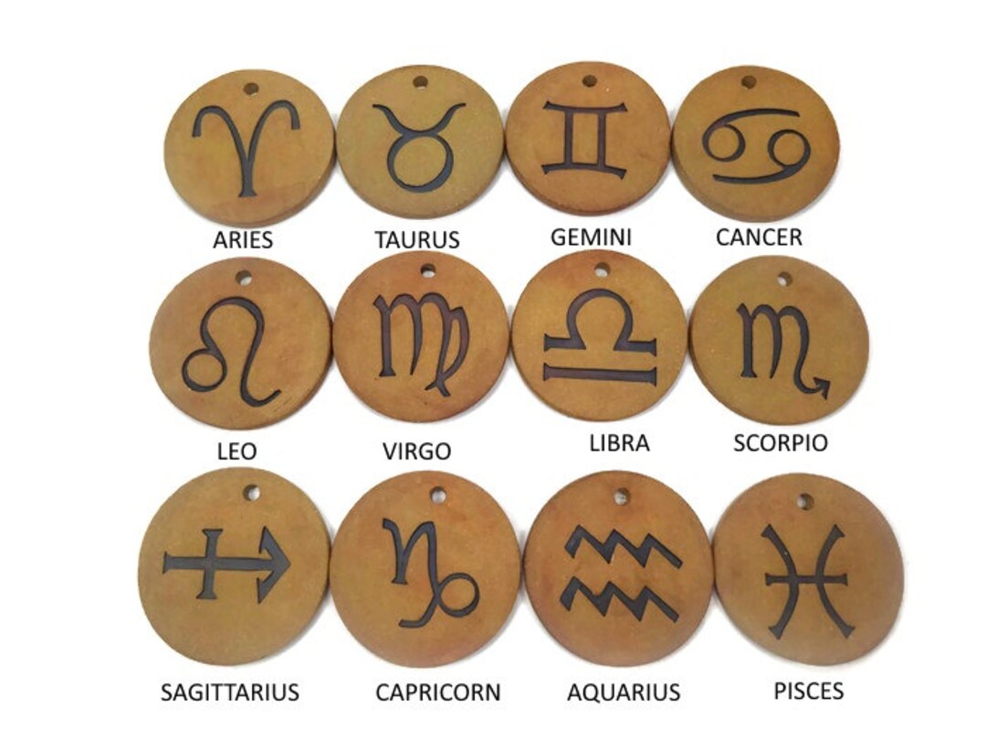 Zodiac Ornament Horoscope Gift Birthday Ornament Sun Sign Etsy