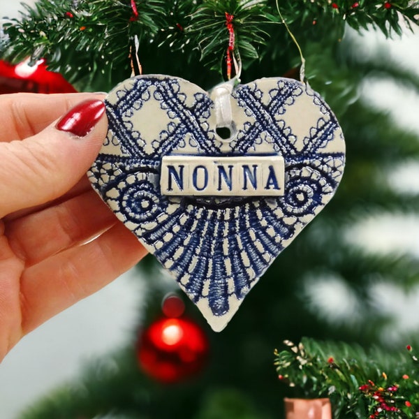 Nonna Ornament, Italian Grandmother, Christmas Ornament, Secret Santa, Stocking Stuffer