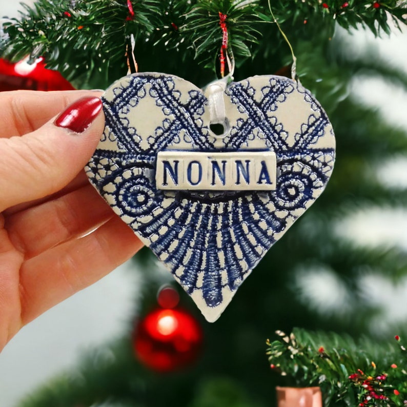 Nonna Ornament, Italian Grandmother, Christmas Ornament, Secret Santa, Stocking Stuffer image 1