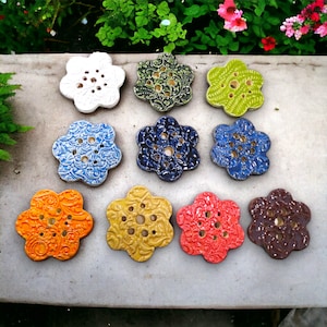 Ceramic Flower Frog for Mason Jars, Handmade Gift for Gardener, Floral Home Decor