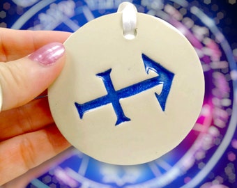 Sagittarius Zodiac Ornament, Astrological Sign, Horoscope Gift