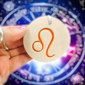 Leo Zodiac Ornament, Astrology Ornament, Birthdate Gift, Horoscope Signs