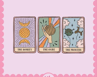 Shrek Tarot PNG | Funny Ogre PNG | Universal Studios Inspired File | Sublimation File