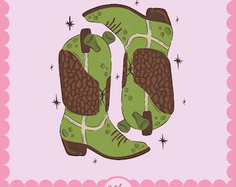 Shrek Cowgirl Boot PNG | Western Ogre PNG | Universal Studios Inspired File | Cowboy Swamp | Sublimation File