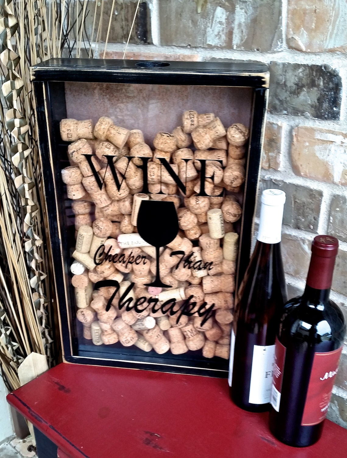 Wine Cork Display Holder Wedding Gift House Warming Shower Etsy