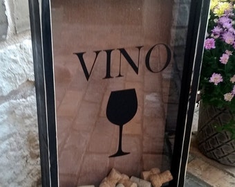 Wine Cork Display Holder Vino Wedding Gift House Warming Shower Gift Bar Decor Christmas Gift for Him or Her
