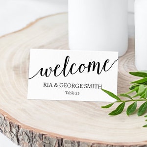 Printable Place Card Template Wedding Place Cards Instant - Etsy