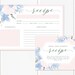 Bridal Shower Recipe Cards and Inserts, Printable Recipe Cards 4x6 ...
