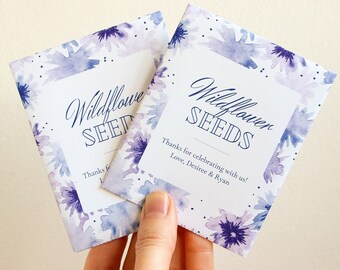 Wedding Seed Packets Template / Seed Envelopes for Bridal Shower Favors, Wedding Favors / Printable Seed Packet Favors