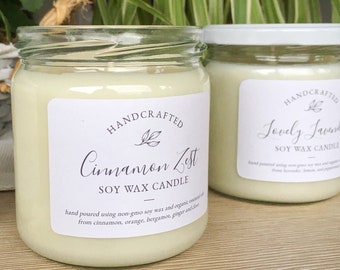 Custom Candle Labels, Candle Label Template, Simple Candle Packaging DIY, Labels for Candles