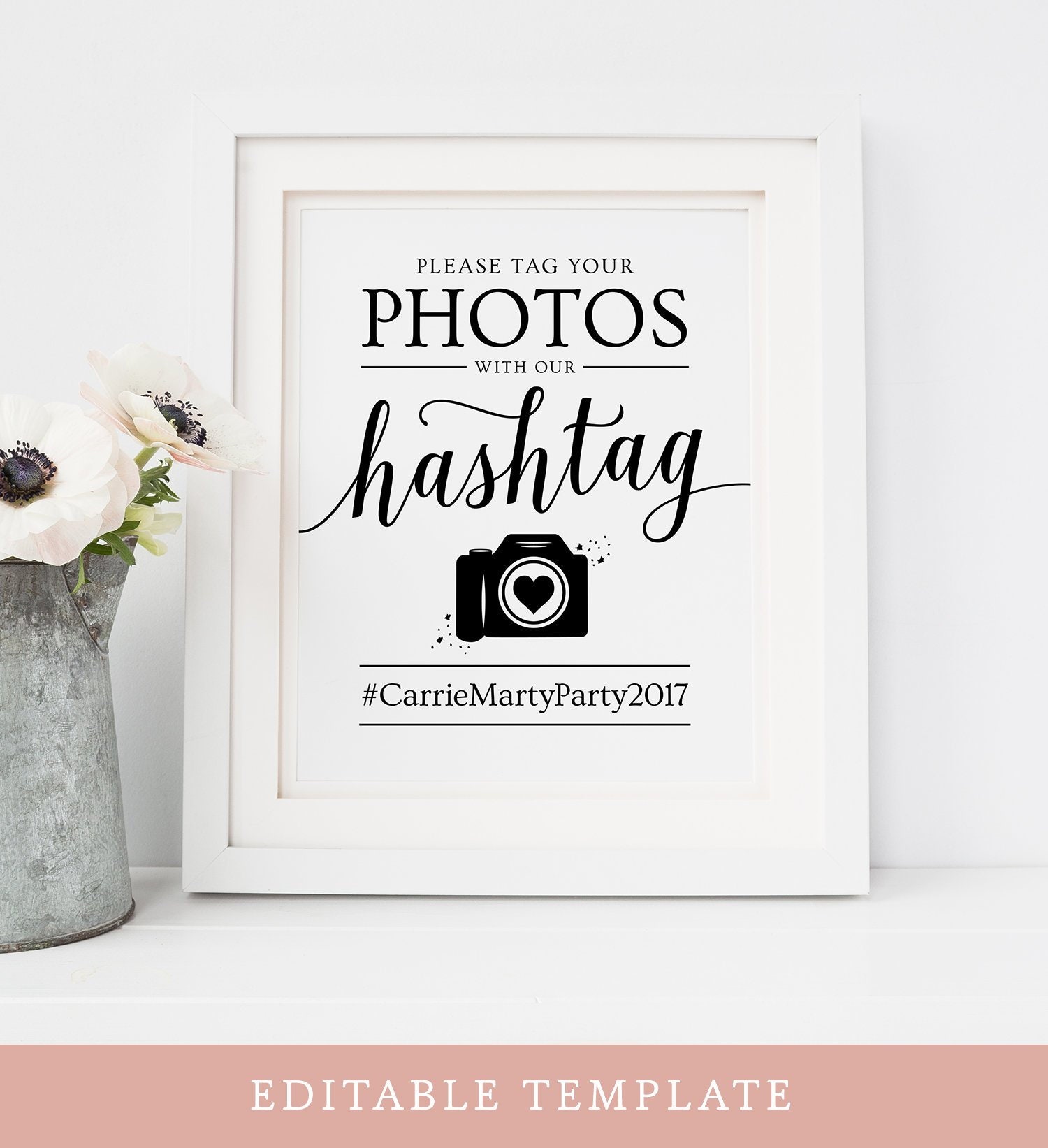 Bridal Shower Baby Shower Cmfprintdesigns Engagement Party Made To Match Instagram Hashtag Sign Printable Digital Print Wedding Prints Art Collectibles Delage Com Br