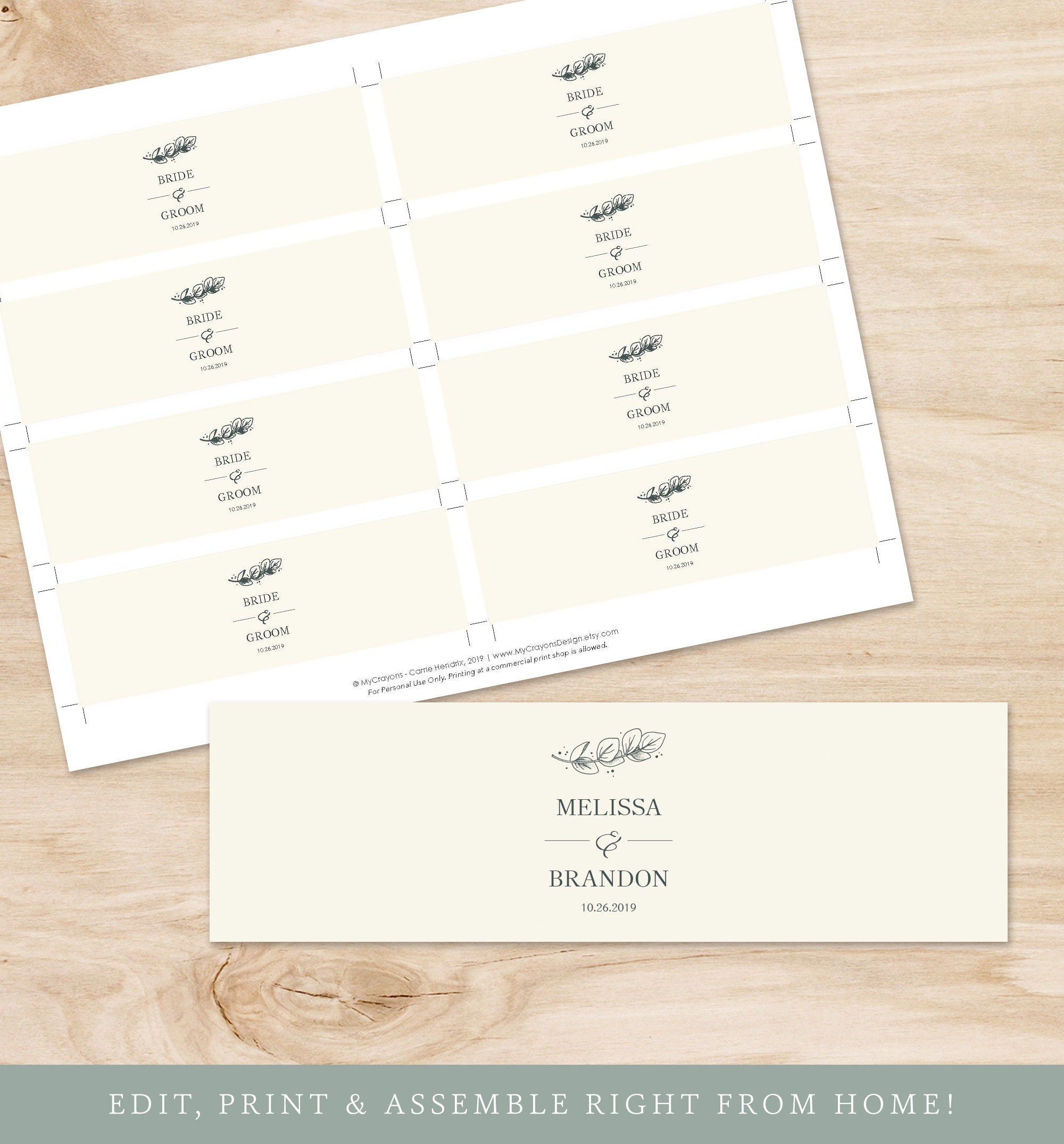 Soap Labels Template Soap Wedding Favors Fall Wedding | Etsy