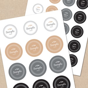 editable spice labels printable diy printable kitchen etsy