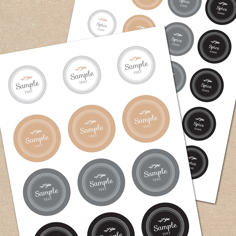 editable spice labels printable diy printable kitchen etsy