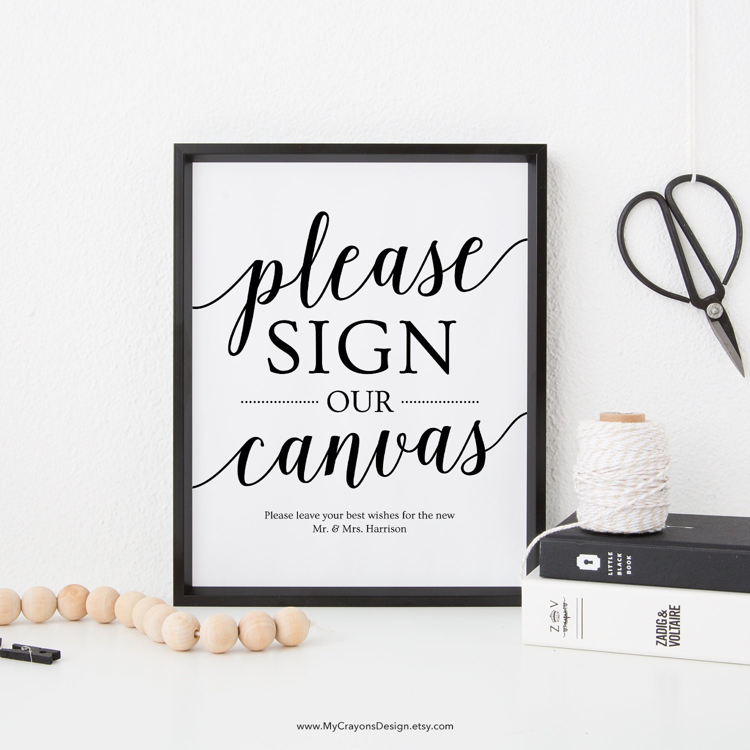 Guest Book Canvas Sign Canvas Guest Book Wedding Guest Book Etsy