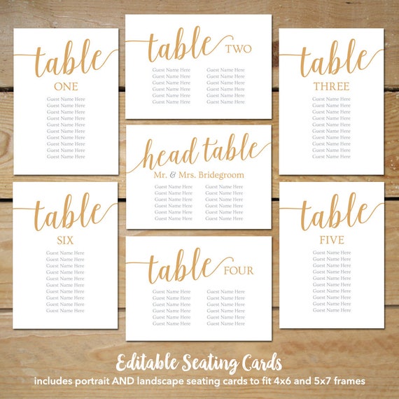 wedding seating plan cards template editable seating cards seating chart cards printable caramel gold wedding decor wedding book cover template