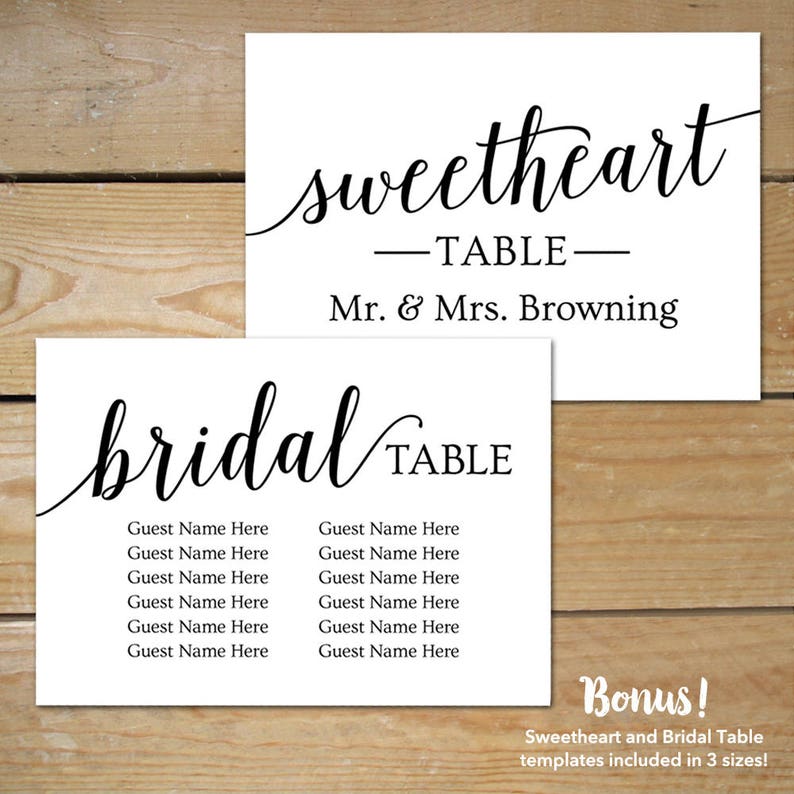 Seating Chart Wedding Template / Wedding Seating Chart Cards / Wedding Seating Plan / Seating Chart Template for Picture Frame Collage image 6