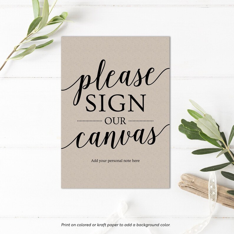 Guest Book Canvas Sign Canvas Guest Book Wedding Guest Book Etsy