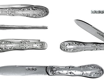 Early 19th Century American Coin Silver Fruit Knife.