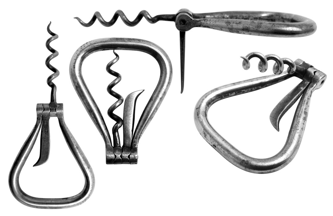 Antique Folding Harp Corkscrew W/ Foil Cutter. Etsy