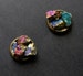 Peacock Ore Cluster Stud Earrings, Raw Peacock Ore Earrings 