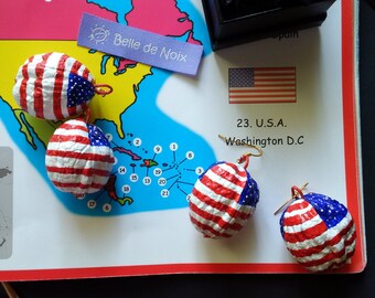 American color earrings
