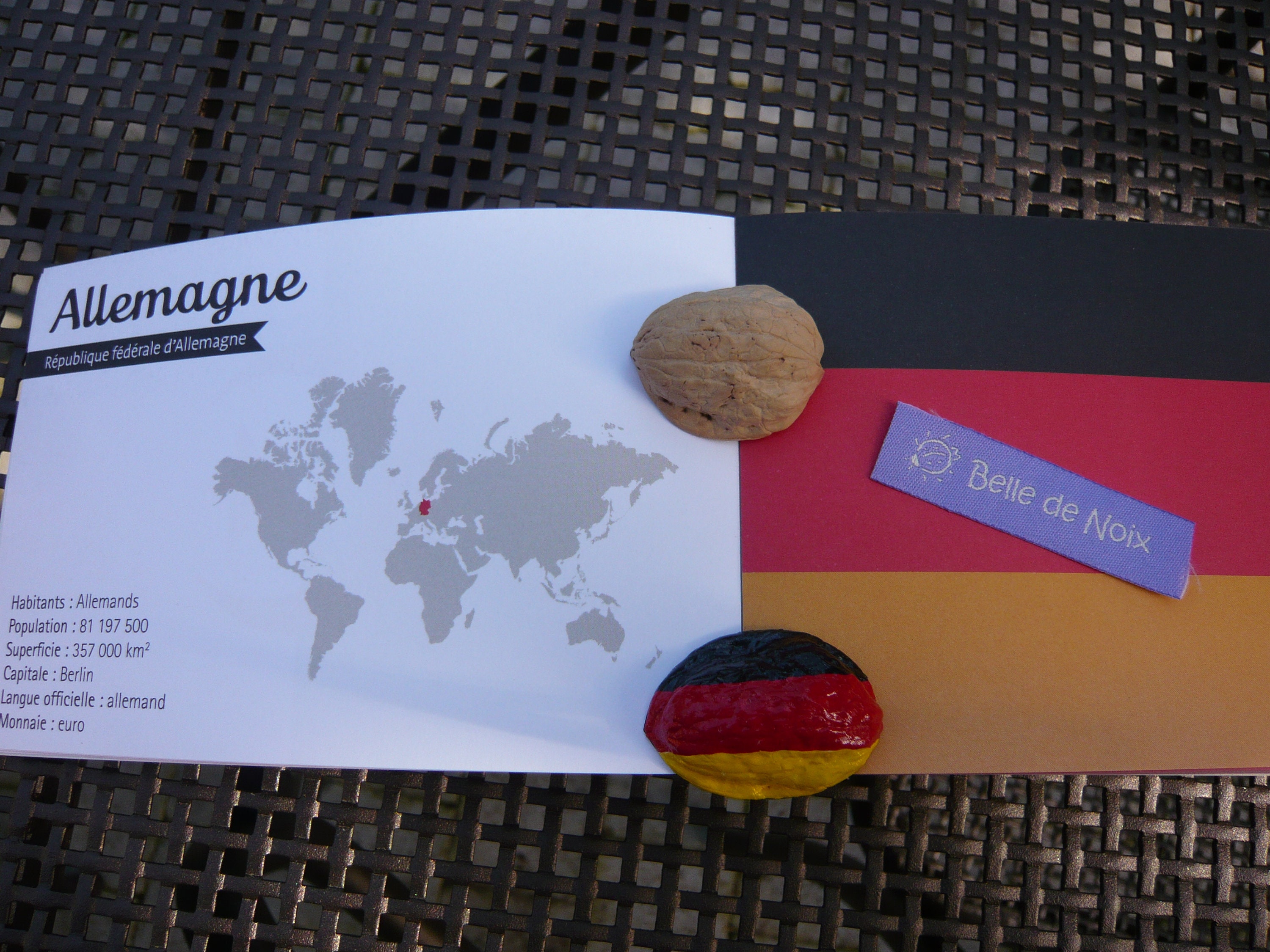 Drapeau-Magnet Allemagne