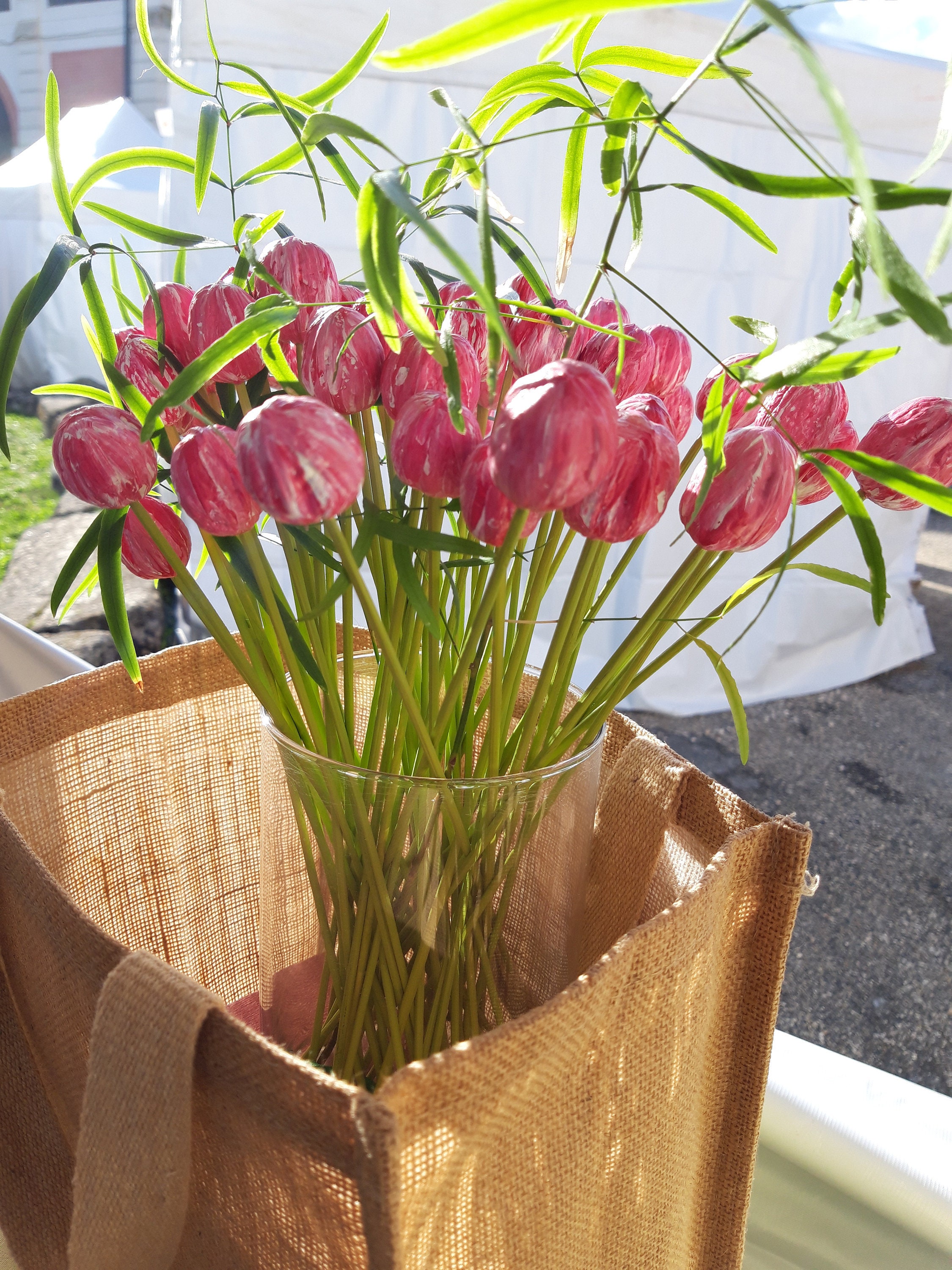 12 Fleurs en Noix Petites Roses