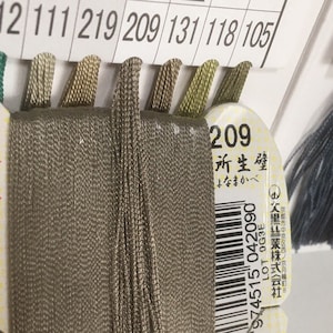 Japanese Silk thread for hand sewing  / 40 meters : color number 209