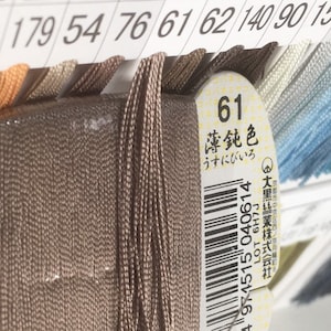 Japanese Silk thread for hand sewing  / 40 meters : color number 61