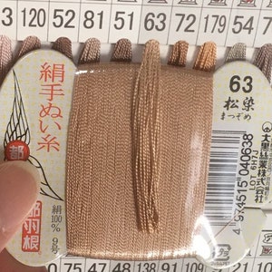 Japanische Seide Garn zum Handnähen / 40 Meter: Farbnummer 63