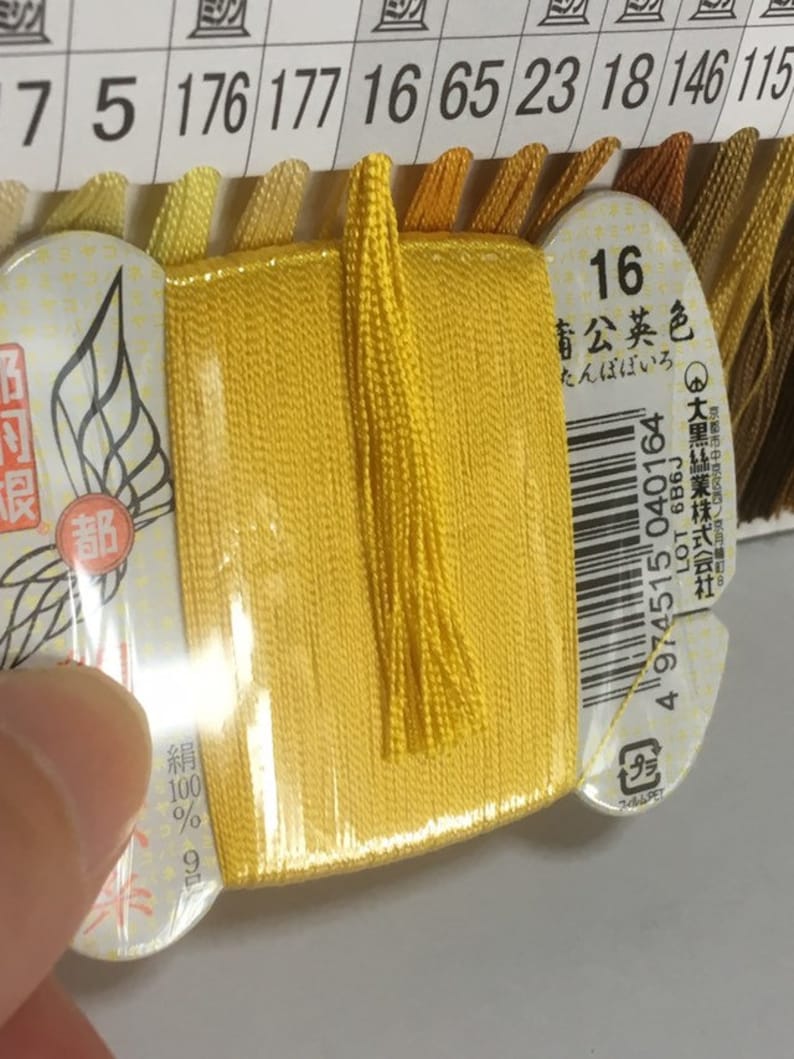 Silk thread for hand sewing 40 meters color number 16