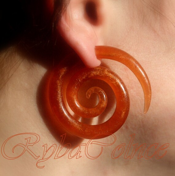 Items similar to Fake ear gauge / Faux gauge/Gauge earrings / fake
