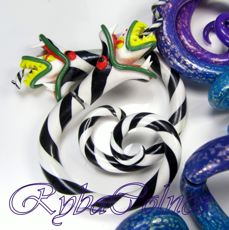 Gauges/Plugs Beetlejuice / Sandworm 8g 6g 4g 2g 0g 00g Etsy