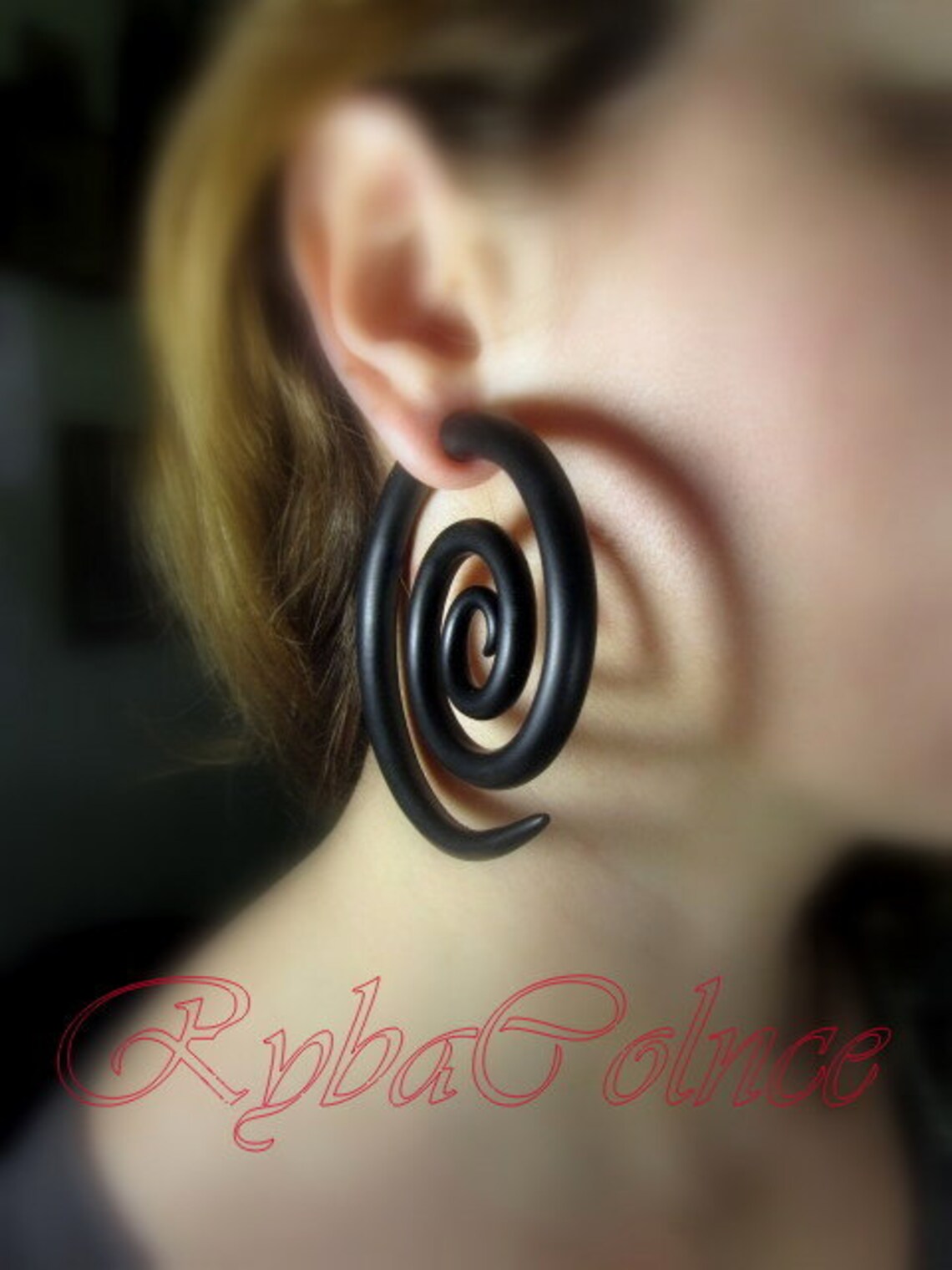 Fake ear gauges Faux gauges /Gauge earrings /spiral gauge/ Etsy