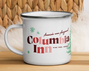 Columbia Inn White Christmas Camper Mug