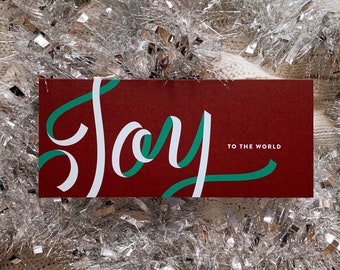 Joy to the World - Holiday Card - Christmas Card
