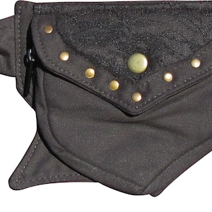 Festival Cotton Pocket Belt, Utility Belt, Money Belt, Bum Bag with lace detail. image 2