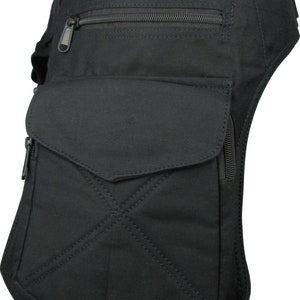 Double Pocket Utility Belt, Vegan Waist Bag, Travel Belt, Festival Trader Bum Bag image 5