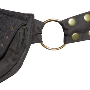 Festival Cotton Pocket Belt, Utility Belt, Money Belt, Bum Bag with lace detail. image 3
