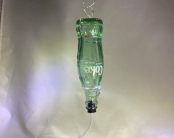 Vintage Coke bottle Hummingbird feeder 6 1/2 oz. Coca-Cola