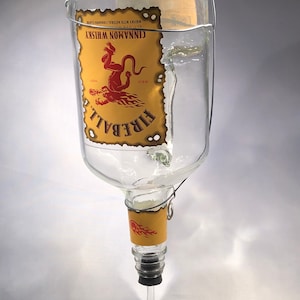 Fireball Cinnamon Whiskey Liquor bottle hummingbird feeder Large