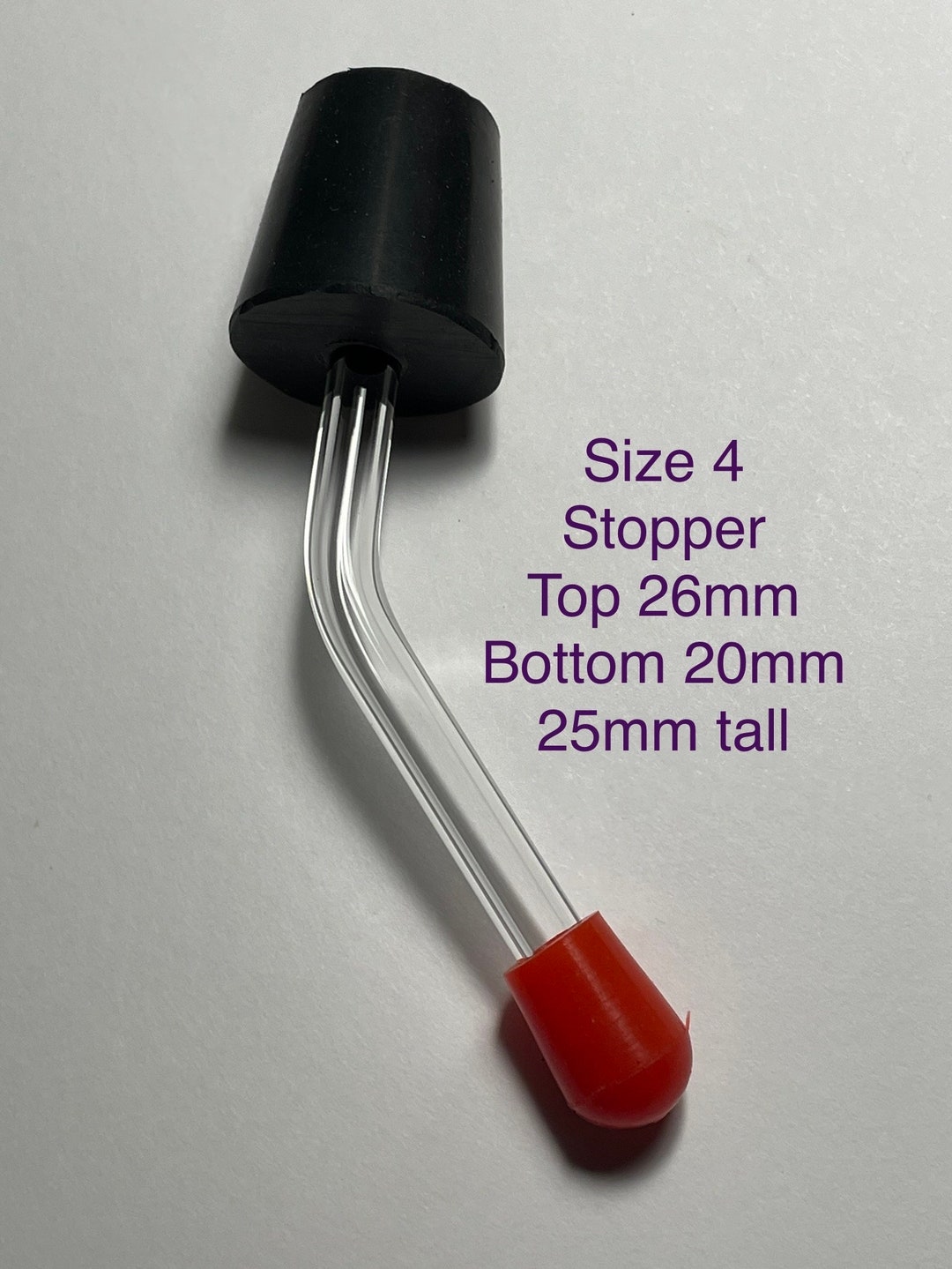 Hummingbird Feeder Tube / Stopper With CHECK VALVE Stopper Size 4 Etsy